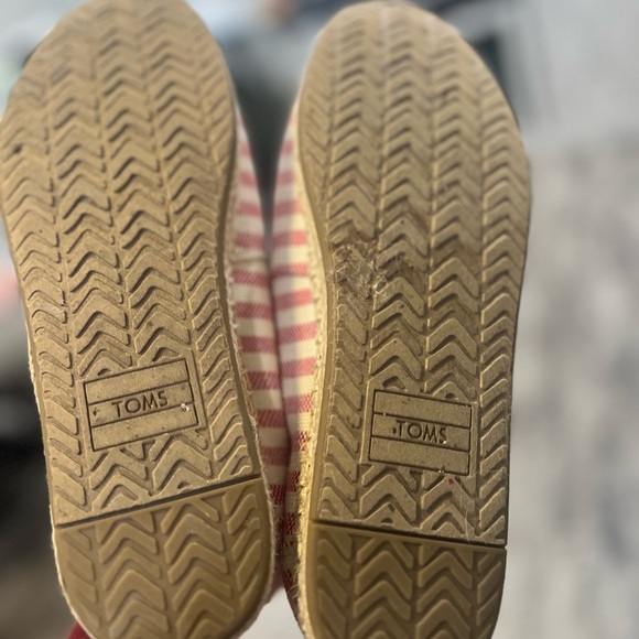 TOMS - Deconstructed Alpargata Rope Red Stripe Woven size 6 - Picture 4 of 5